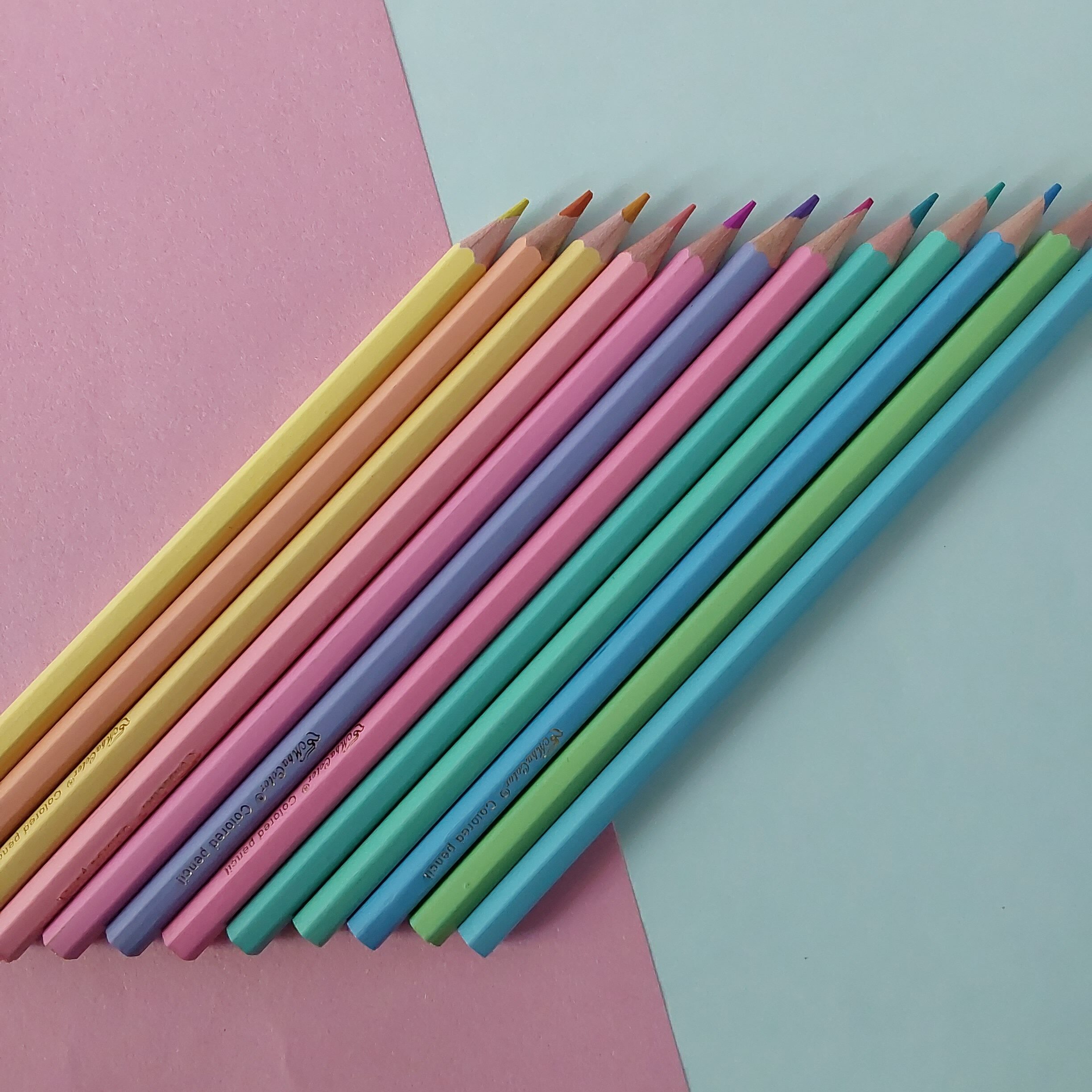 pastel colour pencils