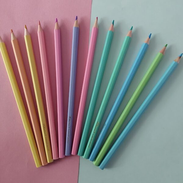 pastel colour pencils