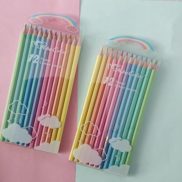 pastel colour pencils