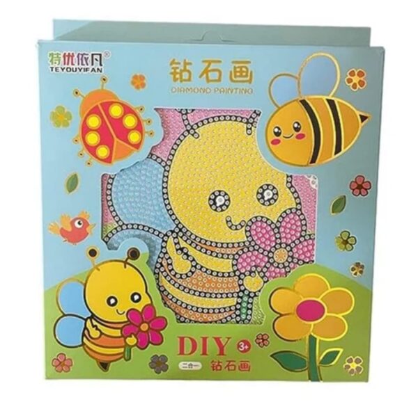 DIY 5D Cartoon Diamond painting Kit For Kids and Adults - honey bee